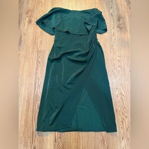 NWT Lovers + Friends Asymmetrical Dark Green Dress — Size S
